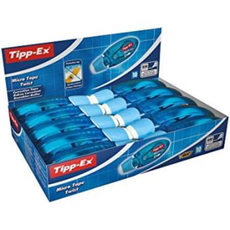 CORRECTOR MAQUINA TIPP-EX MICROTAPE TWIST C/10U BIC