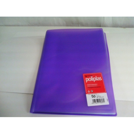 CARPETA ESCAPARATE FL POLIPLAS 50F TRANSP VIOLETA GRAFOPLAS 1461235