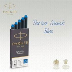 TINTA CARTUCHO PLUMA PARKER AZUL 1950384 C/5U