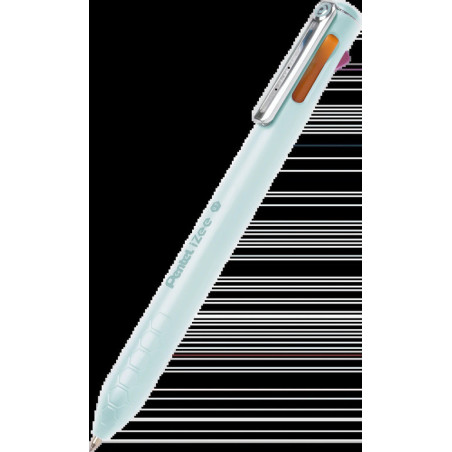 BOLIGRAFO PENTEL 4 COLORES 0,7 CLIP METAL AZUL CLARO UNIDAD BXC467DC-1E