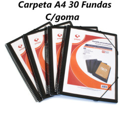 CARPETA ESCAPARATE A4 MAXIPLAS PERSONALIZABLE 30F OPACO NEGRO 10 GRAFOPLAS 39843010 (5)