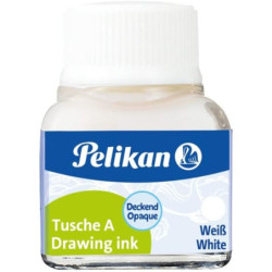 TINTA CHINA PELIKAN 523 FRASCO BLANCO Nº18