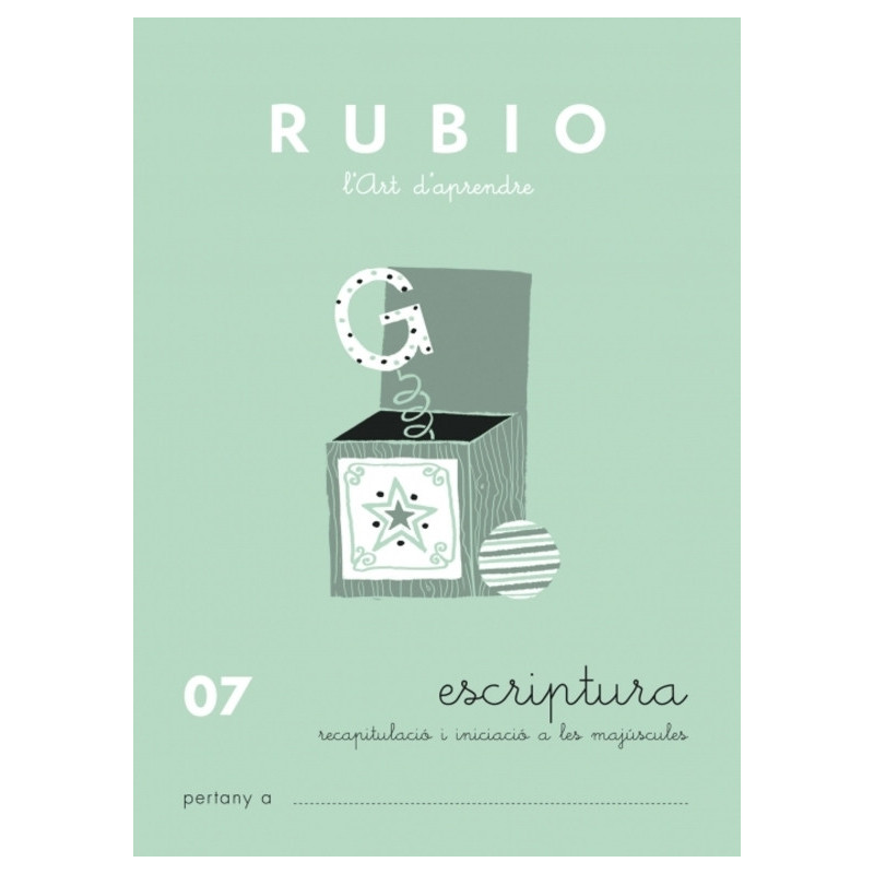 RUBIO CALIGRAFIAS VALENCIANO Nº  07 PTE 10U