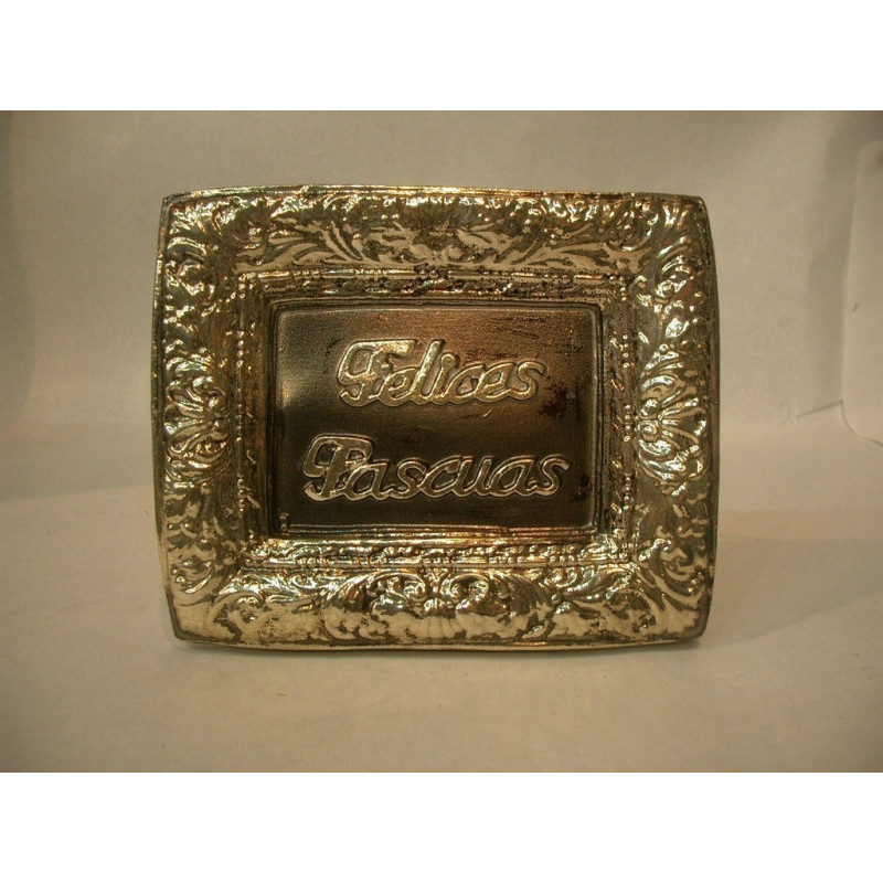 LETRERO FELIZ NAVIDAD MOLDEADO ORO  4202 ^