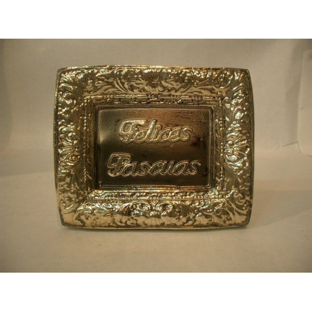 LETRERO FELIZ NAVIDAD MOLDEADO ORO  4202 ^