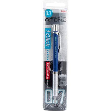 PORTAMINAS PENTEL ORENZ METAL 0,7 AZUL PP1007GCX