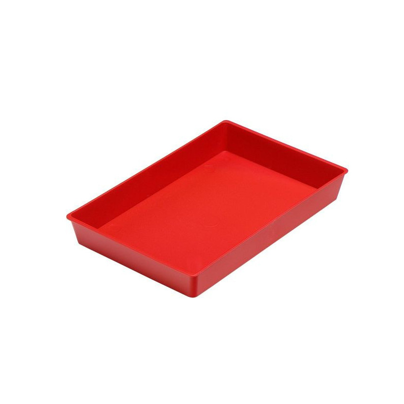BANDEJA MULTIUSO ROJO 23X14,5X3CM CONICA APILABLE FAIBO 210-03