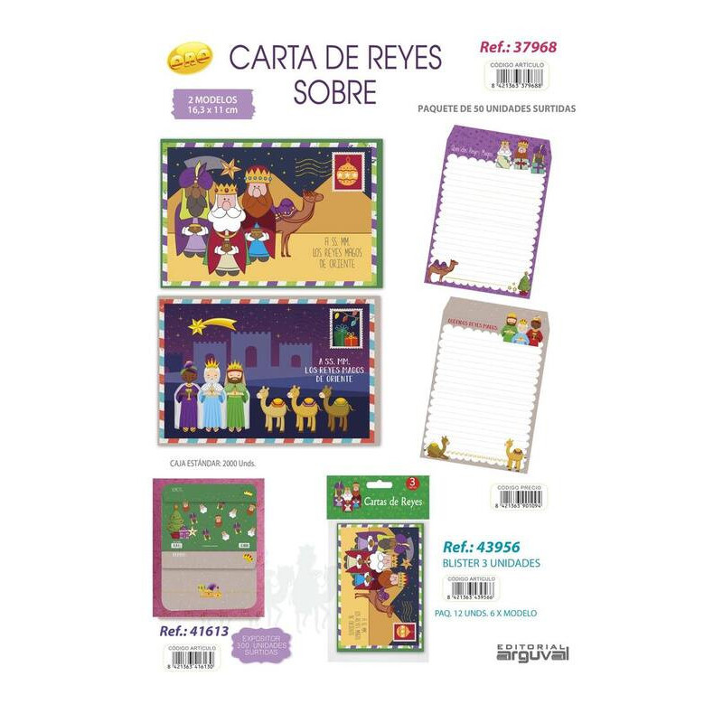 CHRISTMAS ARGU CARTAS REYES MAGOS 37968 ^