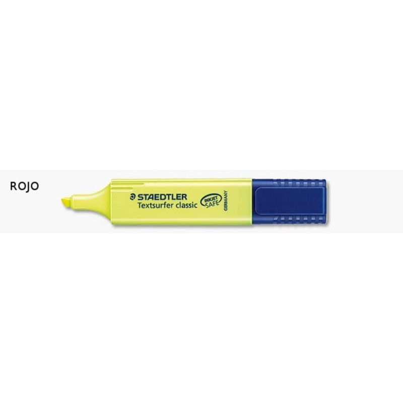 MARCD.FLUOR STAEDTLER TEXTSURFER CLASSIC 364 ROJO C/10U ^