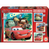 4 PUZZLES DE 12 A 25 PIEZAS CARS "LET'S RACE" SAFTA23 ENERO 14942