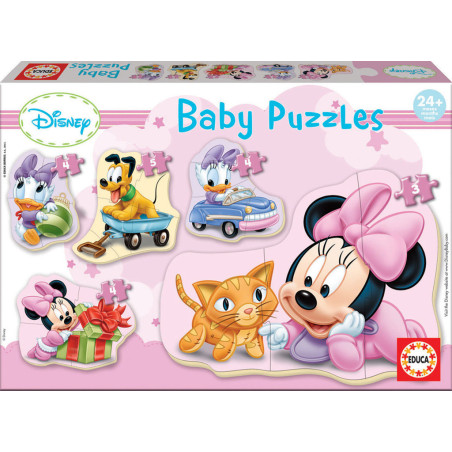 5 BABY PUZZLES DE 3 A 5 PIEZAS MINNIE MOUSE BABY SAFTA23 ENERO 15612