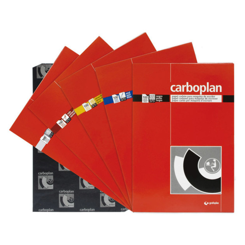 PAPEL CARBON KORES CARBOPLAN 21*33 AMARILLO C/100U GRAFOPLAS