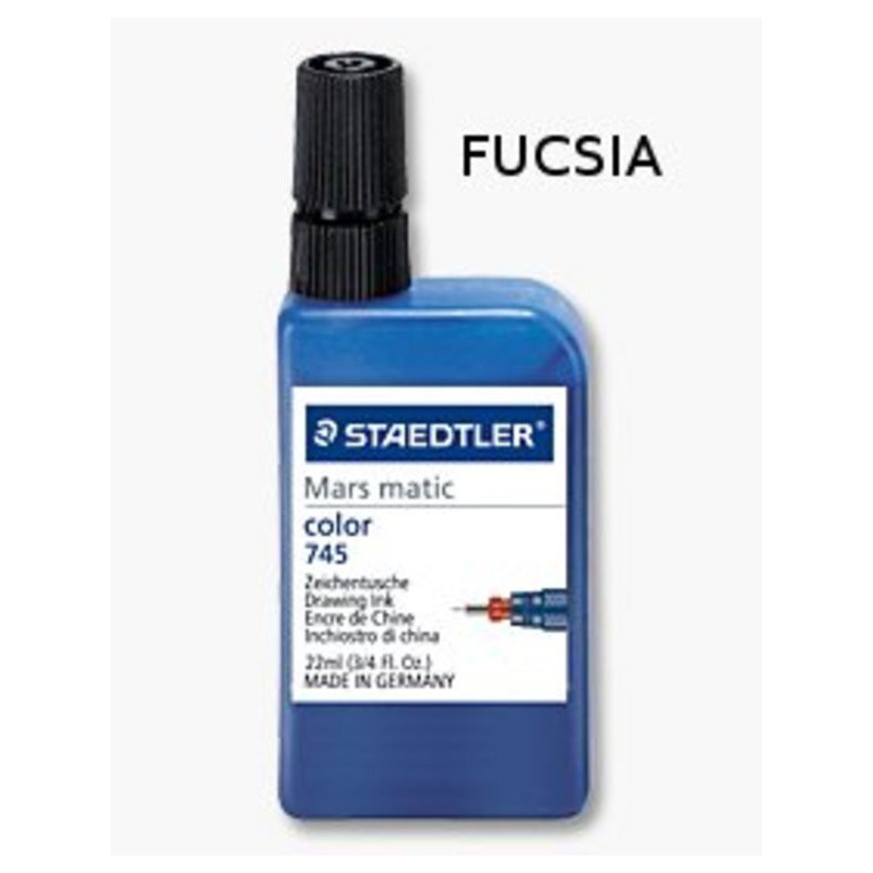 TINTA CHINA STAEDTLER FRASCO 23ML FUCSIA ^