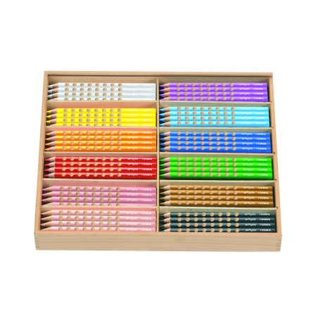 LAPICEROS COLOR SCHOOLPACK 144u. SLIM MINA 3,3 MM LYRA GROOVE FILA