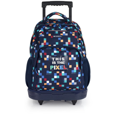 MOCHILA CON RUEDAS GABOL CUBIK GABOL25 236412046 EL TIRADOR TOTALMENTE EXTENDIDO MIDE 92 CM.