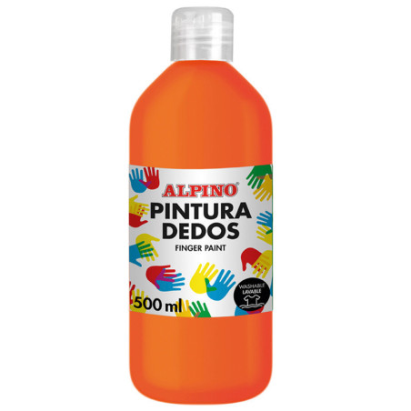 PINTURA DE DEDOS BOTELLA 500 ML NARANJA MASATS