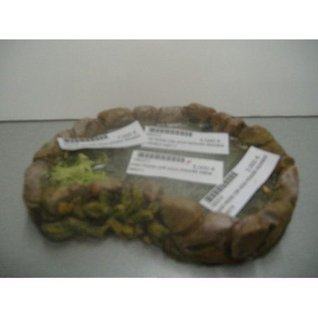 LAGO PIEDRA CON AGUA GRANDE REDONDO 000214 ^