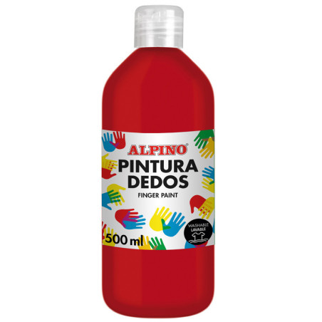PINTURA DE DEDOS BOTELLA 500 ML ROJO MASATS