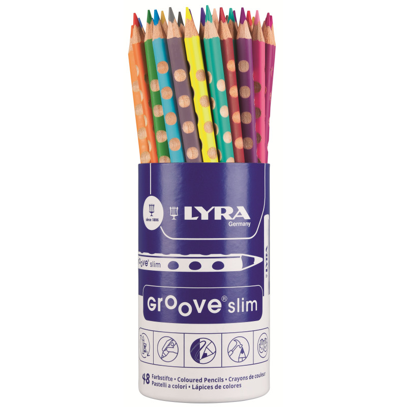 LAPICEROS COLOR LYRA GROOVE SLIM BOTE 48u. FILA