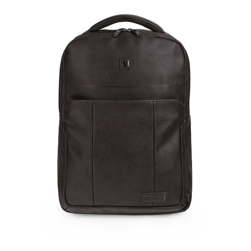 MOCHILA 2 DP 15,6" STATUS PIEL SINTETICA CHOCOLATE 015 412155 GABOL21 BUSINESS