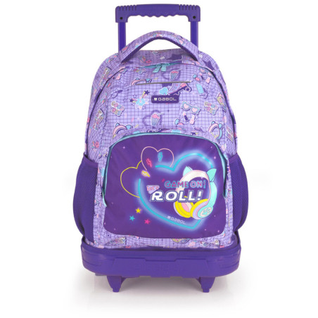 MOCHILA CON RUEDAS DESMONTABLE GABOL FUNNY GABOL25 236084025 EL TIRADOR TOTALMENTE EXTENDIDO MIDE 92