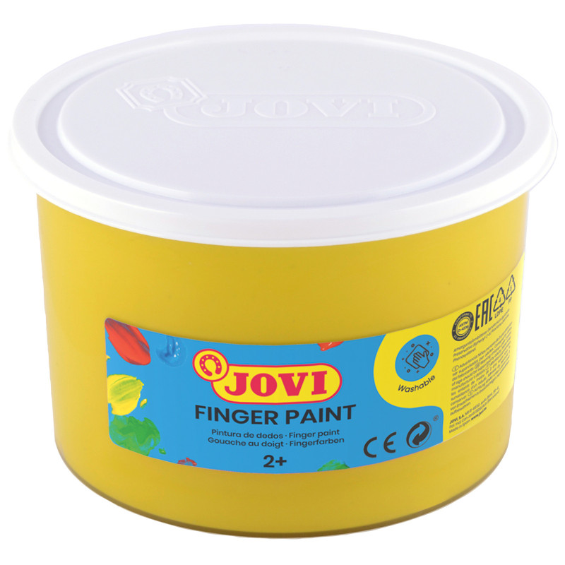 PINTURA DE DEDOS JOVI BOTE 500 ML - AMARILLO