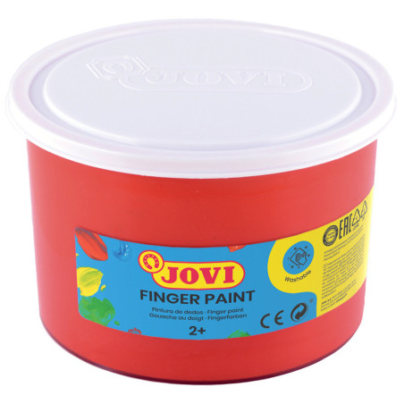 PINTURA DE DEDOS JOVI BOTE 500 ML - BERMELLÓN