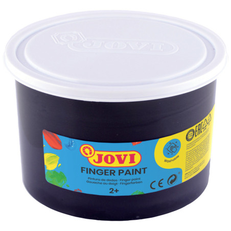 PINTURA DE DEDOS JOVI BOTE 500 ML - NEGRO