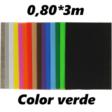 TISSUE NO TEJIDO ROLLO 0,80*3M COLOR VERDE UNIDAD 01001322 GRAFOPLAS