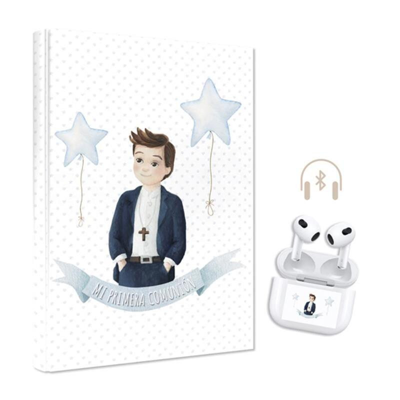 LIBRO COMUNION ARGU NIÑO BANDEROLA CON AURICULARES 47617