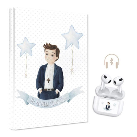 LIBRO COMUNION ARGU NIÑO BANDEROLA CON AURICULARES 47617