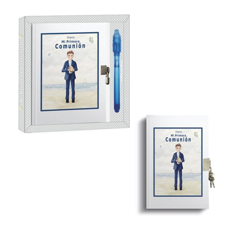 DIARIO COMUNION ARGU NIÑO PLAYA CON BOLIGRAFO 47621