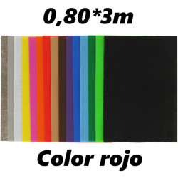 TISSUE NO TEJIDO ROLLO 0,80*3M COLOR ROJO UNIDAD 01001351 GRAFOPLAS