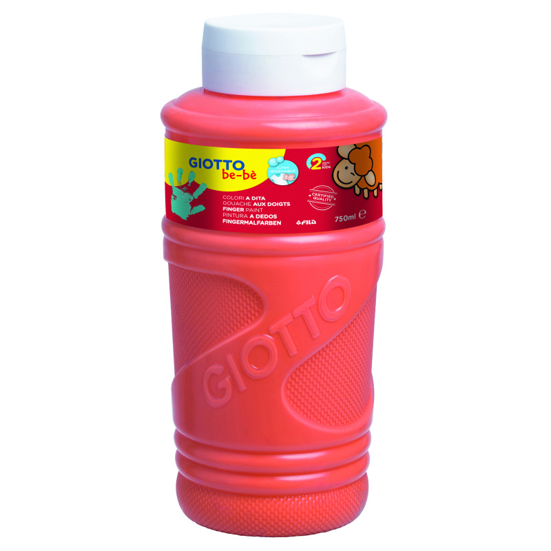 PINTURA DE DEDOS GIOTTO BE-È BOTELLA 750 ML - NARANJA