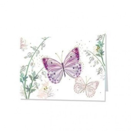 TARJETA FELICITACION MARIPOSA GLITTER TURNOWSKI 47875 UNIDAD ARGU