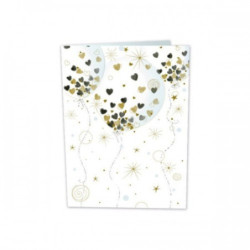 TARJETA FELICITACION GLOBOS CORAZONES TURNOWSKI 48351 UNIDAD ARGU