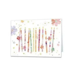 TARJETA FELICITACION VELAS TURNOWSKI 48359 UNIDAD ARGU