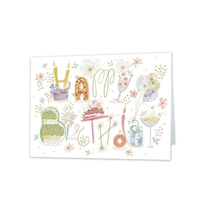 TARJETA FELICITACION HAPPY BIRTHDAY TURNOWSKI 48360 UNIDAD ARGU