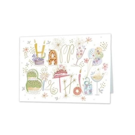 TARJETA FELICITACION HAPPY BIRTHDAY TURNOWSKI 48360 UNIDAD ARGU