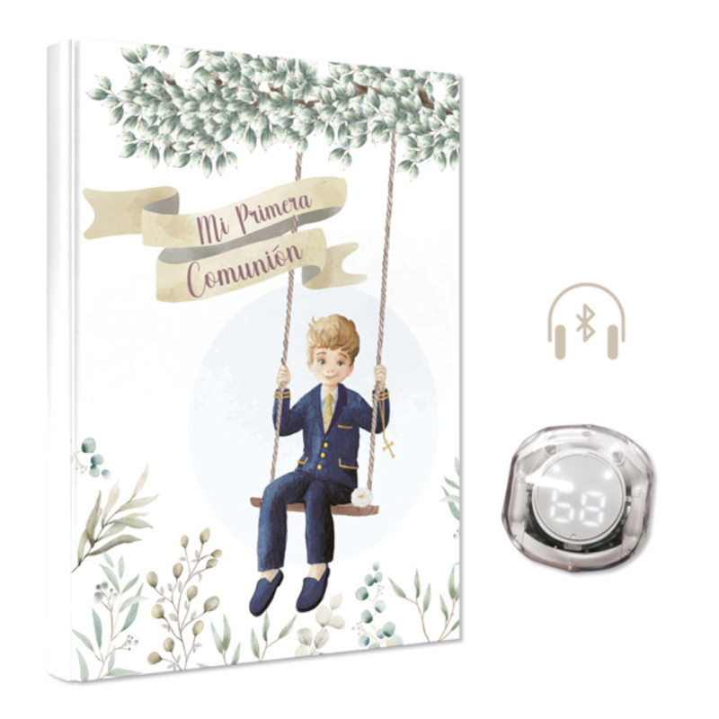 LIBRO COMUNION ARGU IMITACION NIÑO COLUMPIO + AURICULARES 48676