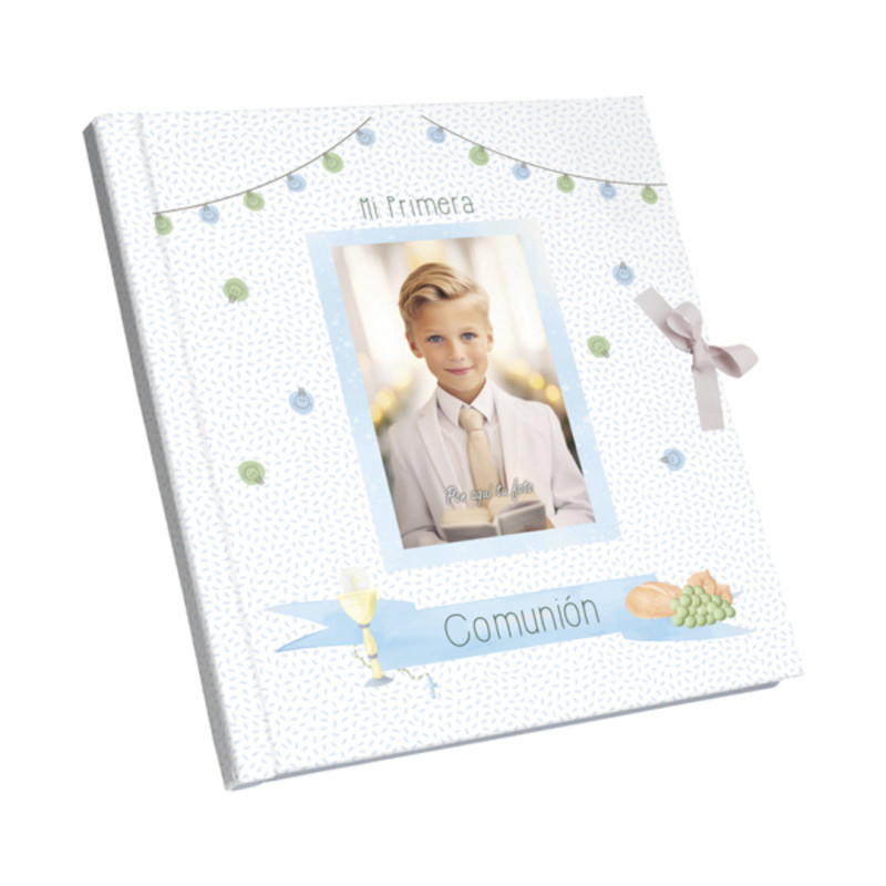 LIBRO COMUNION ARGU IMITACION C/MARCO NIÑO LUCES 48716