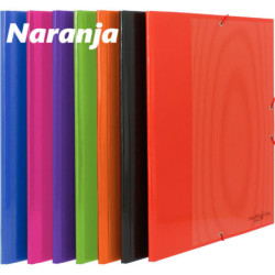 CARPETA GOMAS SOLAPAS FOLIO GRAFOPLAS MULTILINE CARTON RIGIDO NARANJA 01225152