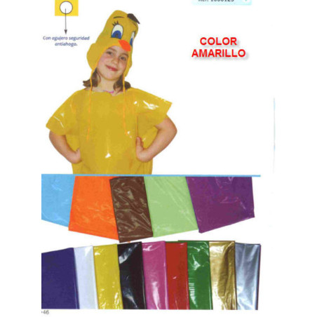 BOLSA PLASTICO DISFRAZ 65*90 COLOR AMARILLO PTE 25U GRAFOPLAS 00072060