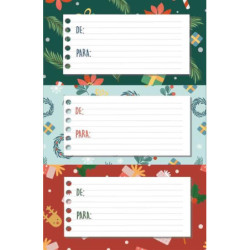 BLISTER 9 ETIQUETAS NAVIDAD NOMBRE MOTIVOS ARGU 46044 UNIDAD