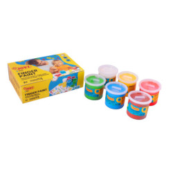 PINTURA DE DEDOS JOVI caja 6 BOTES SURTIDOS 125ML 560S