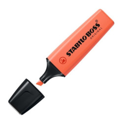 MARCD.FLUOR STABILO BOSS PASTEL CORAL MELOSO C/12U 70/140