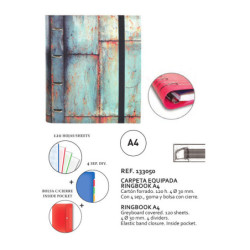 CARPEBLOC DEC RINGBOOK 4A A4 C/RECAMBIO SENFORT18 VINTAGE 133050