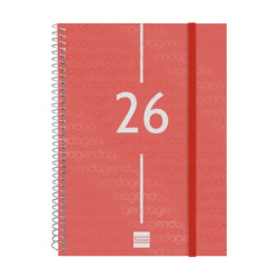 AGENDA YEAR E10 SVH 2026 ROJO+ FINOCAM26 741453026 162 X 14 X 212 MM