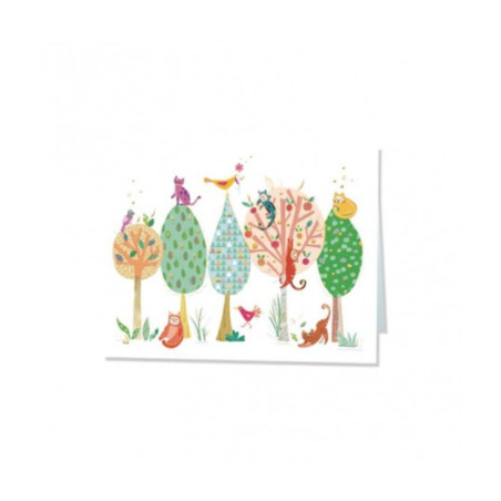 TARJETA FELICITACION ARBOLES TURNOWSKI 47866 UNIDAD ARGU