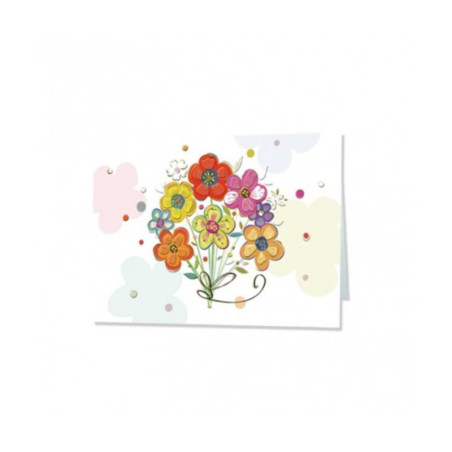 TARJETA FELICITACION FLORES RAMO TURNOWSKI 47873 UNIDAD ARGU